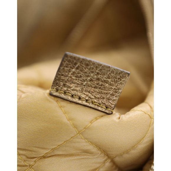 Chanel Fold Over Boy Clutch Bag in Gold Leather - Picture 8 of 12